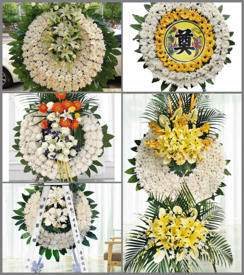 上海奉贤区奉城镇分水墩村花圈速递